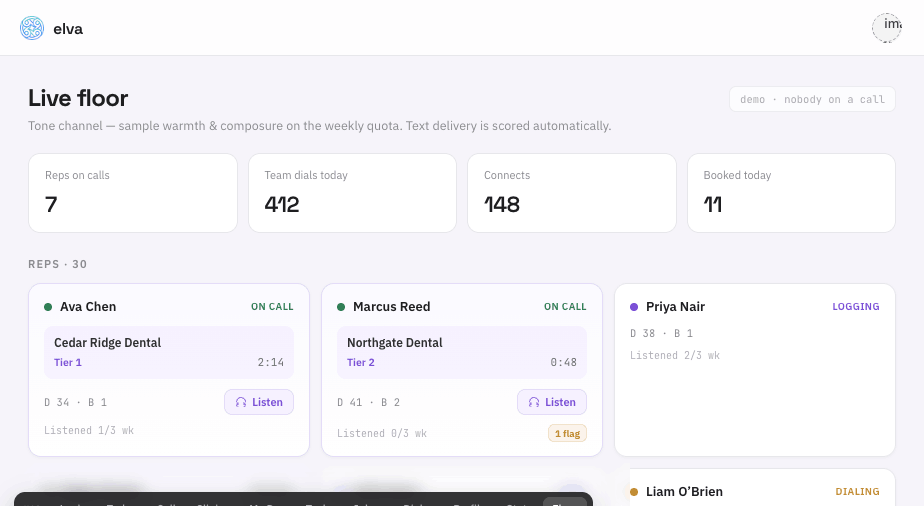 Owner monitoring dashboard